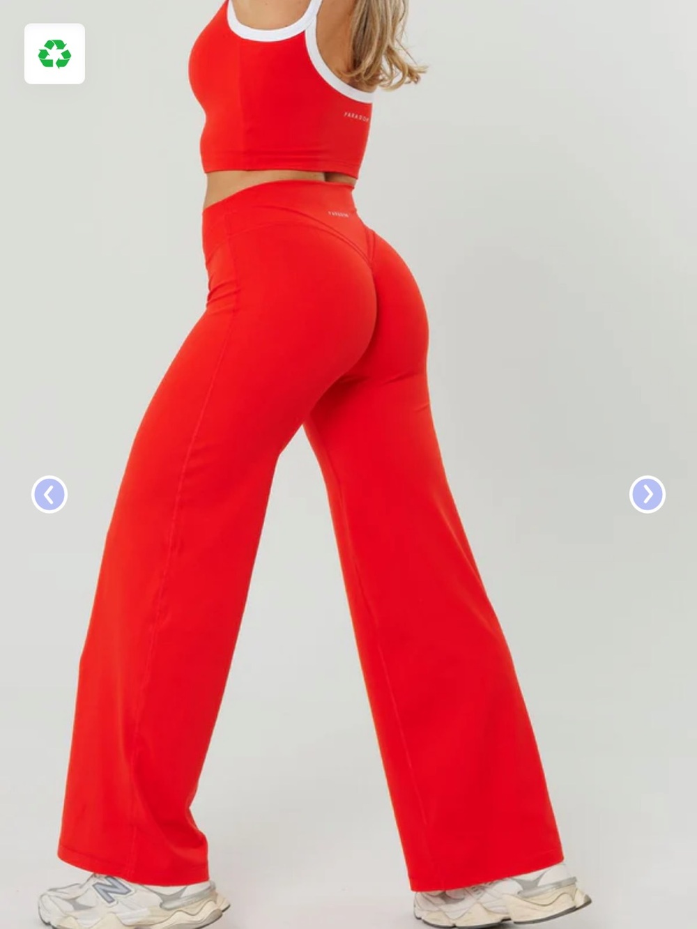 PARAGON Vibrant Red Wide-Leg Pants